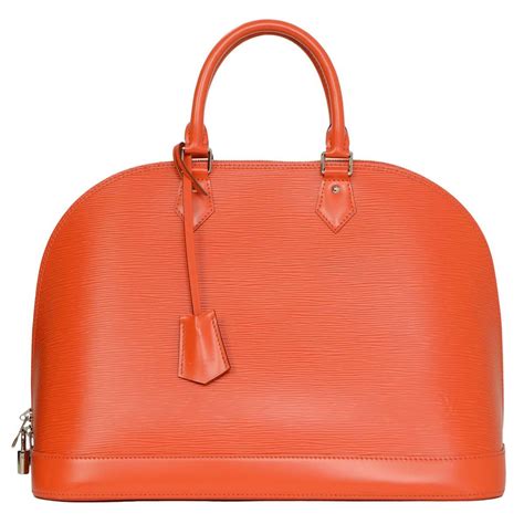 louis vuitton orange handbag